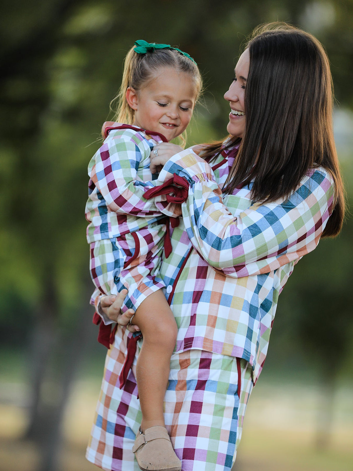 Rylee Faith Designs - Mommy and Me Fall Plaid Pajama Set - alternate view 2