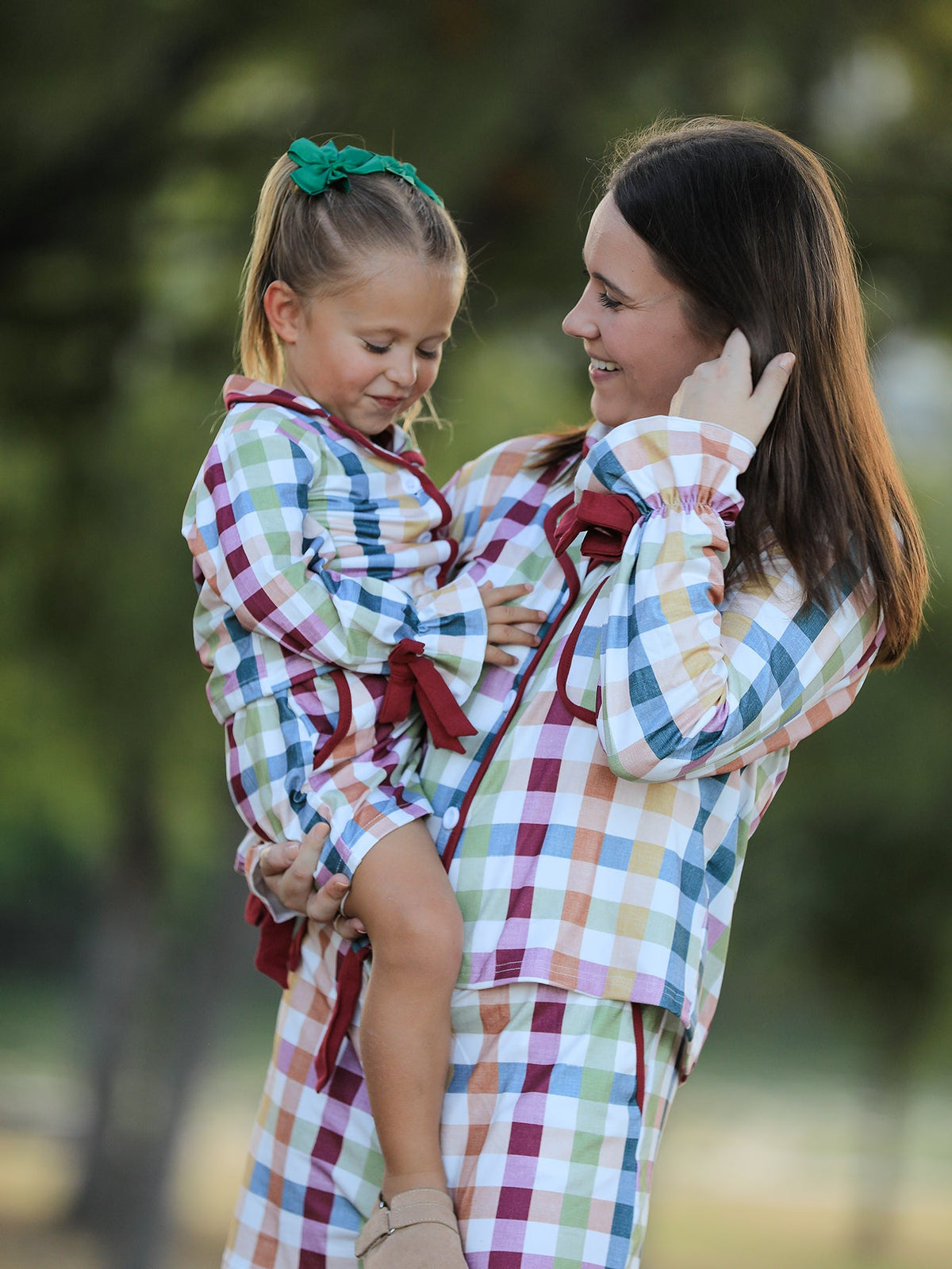 Rylee Faith Designs - Mommy and Me Fall Plaid Pajama Set - alternate view 3