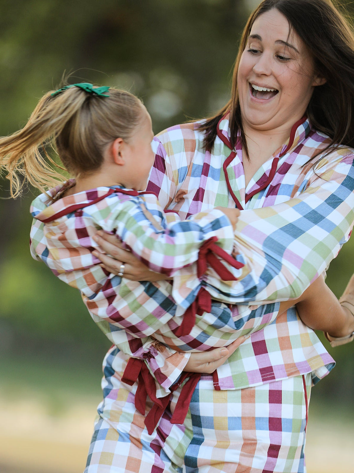 Rylee Faith Designs - Mommy and Me Fall Plaid Pajama Set - alternate view 5