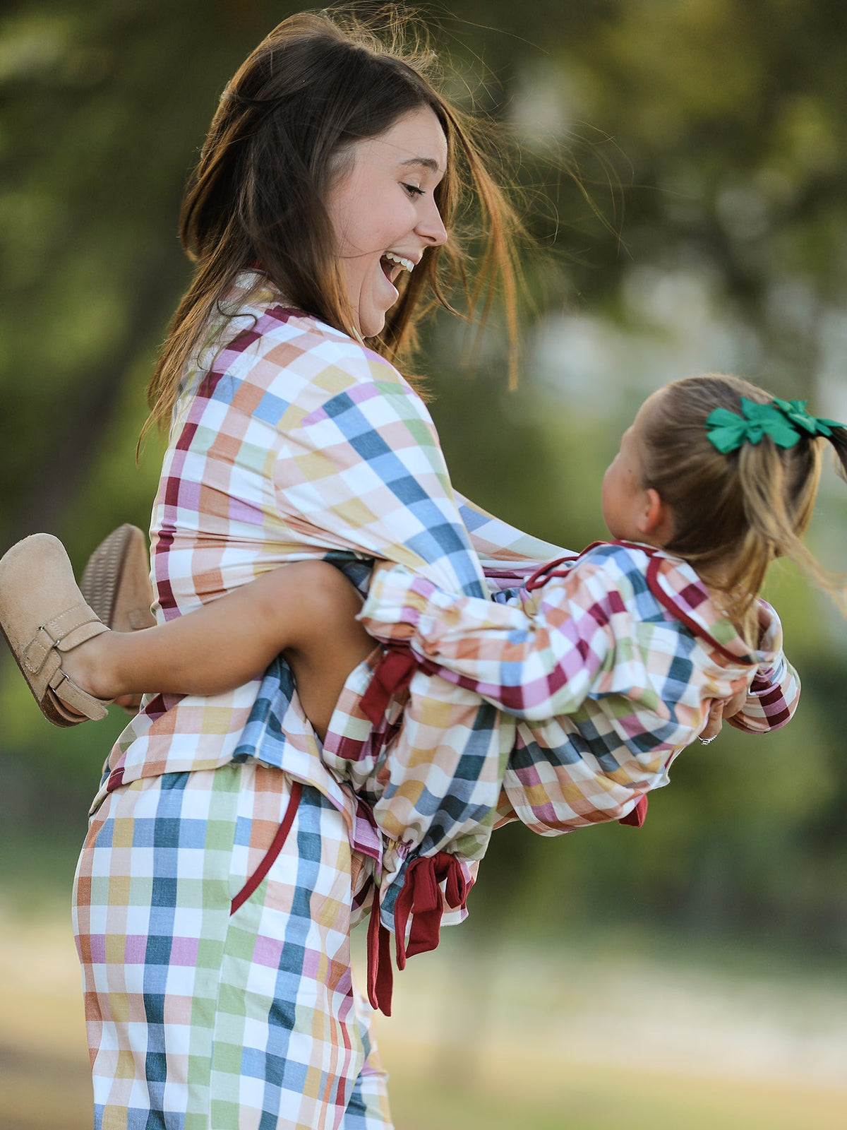 Rylee Faith Designs - Mommy and Me Fall Plaid Pajama Set - alternate view 4