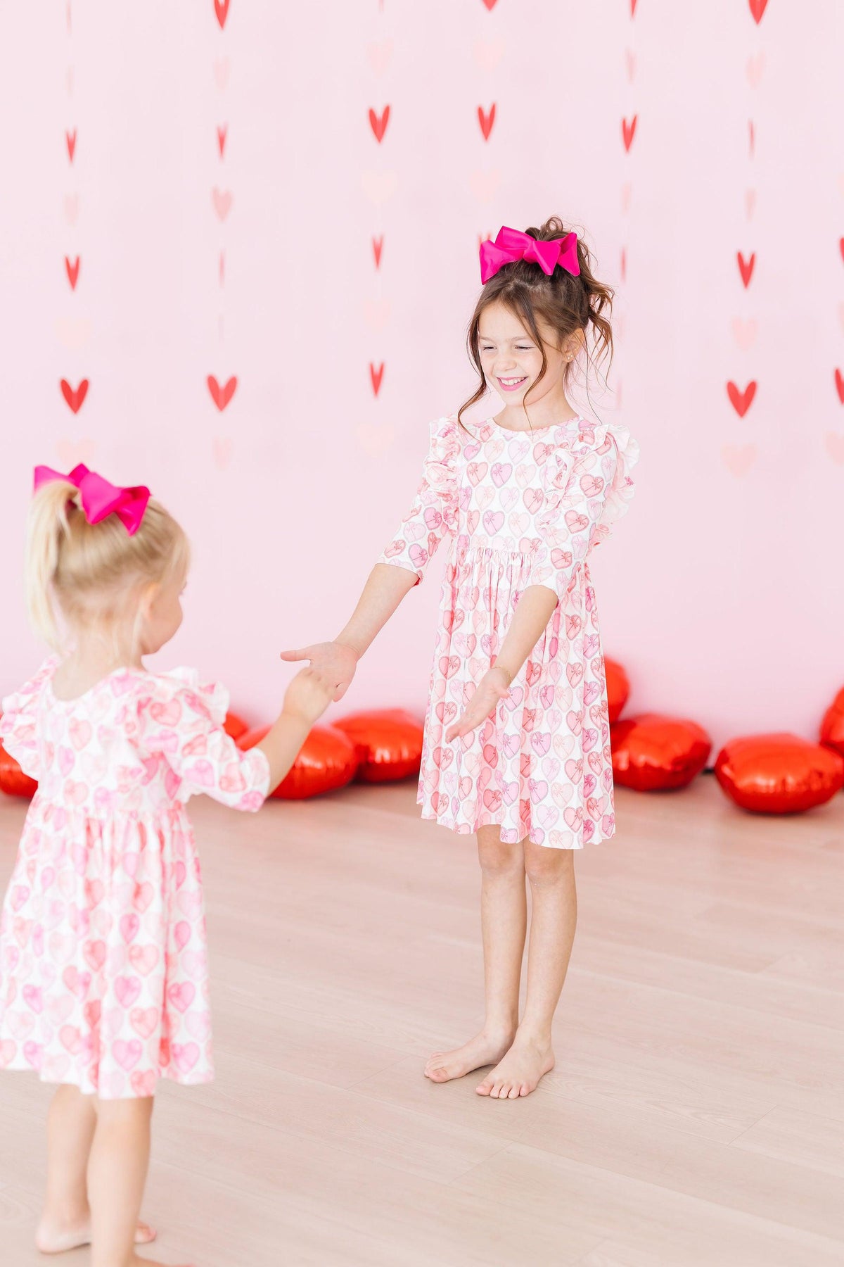 Melt My Heart 3/4 Sleeve Ruffle Twirl Dress - Image 3