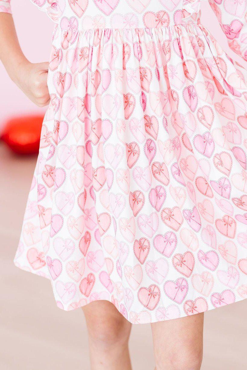 Melt My Heart 3/4 Sleeve Ruffle Twirl Dress - Image 5