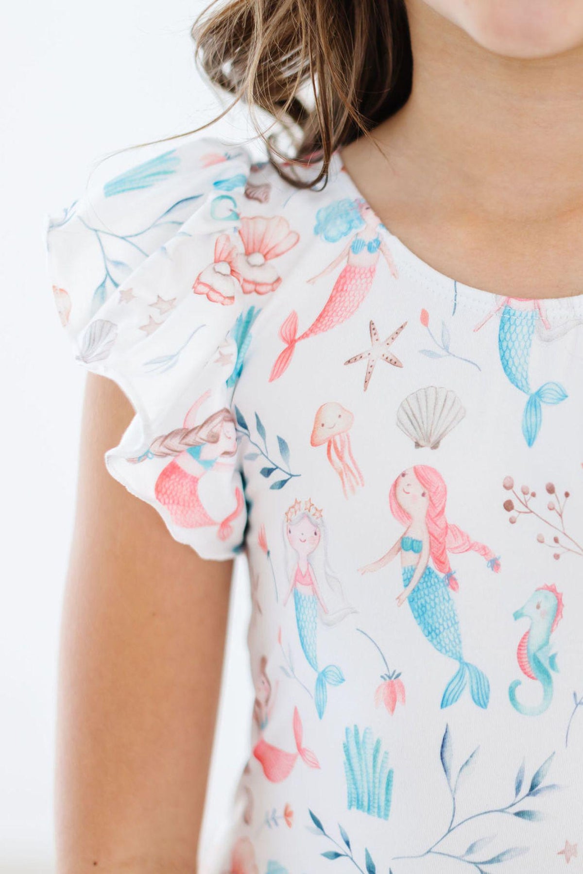 Mermaid Friends S/S Flutter Sleeve Leotard - Image 2