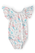 Mermaid Friends S/S Flutter Sleeve Leotard