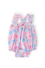 Mermaid Tails Ruffle Cross Back Romper - Image 2