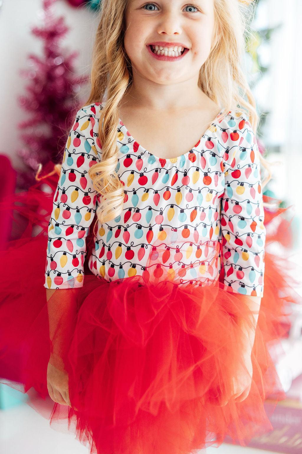 Merry & Bright 3/4 Tutu Leotard - Image 5