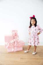 Merry Mistletoe 3/4 Sleeve Ruffle Twirl Dress - Image 6