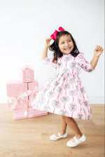 Merry Mistletoe 3/4 Sleeve Ruffle Twirl Dress - Image 7
