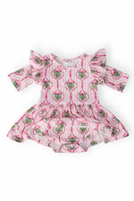 Merry Mistletoe 3/4 Sleeve Twirl Flutter Bodysuit - Image 2