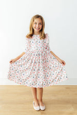 Mila in Paris 3/4 Sleeve Ruffle Twirl Dress - Image 2