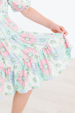 Minty Meadow Smocked Ruffle Dress - Image 5