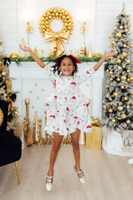 Mistletoe Magic 3/4 Sleeve Pocket Twirl Dress - Image 4