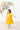 Mustard 3/4 Sleeve Pocket Twirl Dress