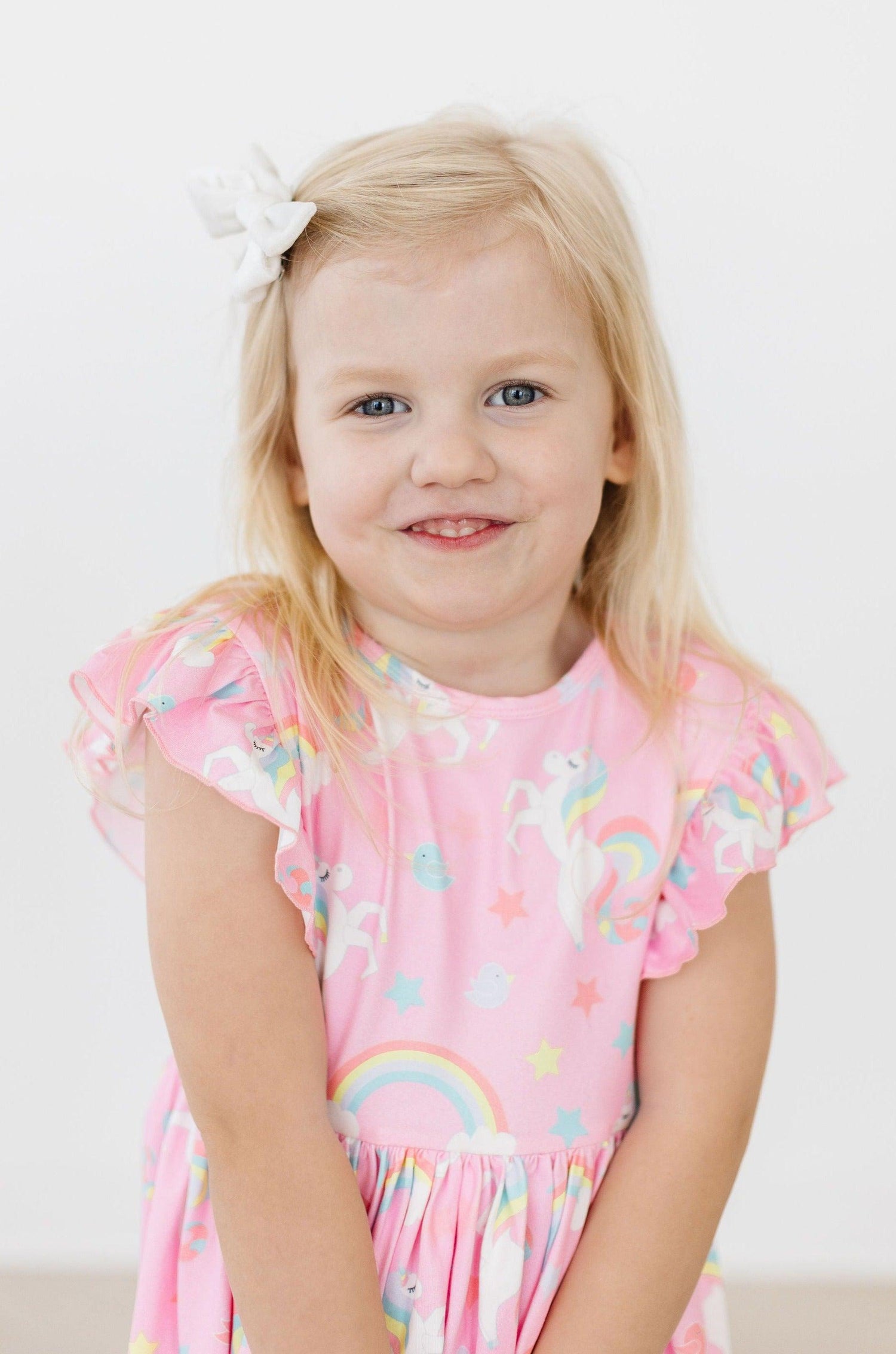 My Little Unicorn Flutter Sleeve Twirl Dress - Image 2