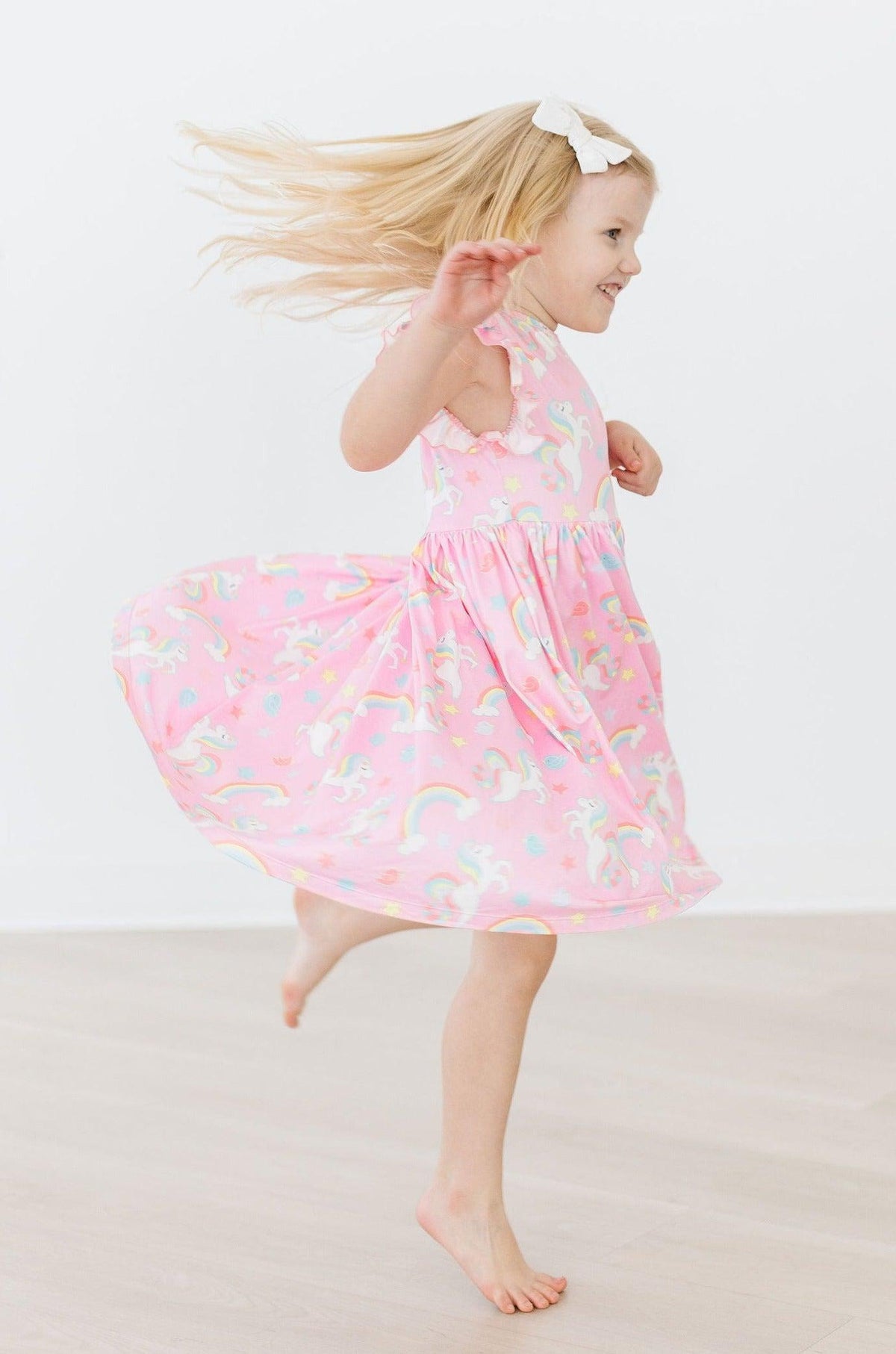 My Little Unicorn Flutter Sleeve Twirl Dress - Image 3