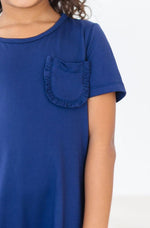Navy T-Shirt Dress - Image 2