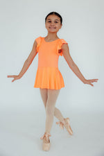 Neon Coral S/S Twirl Leotard - Image 2