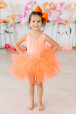 Neon Coral Tank Tutu Leotard - Image 3