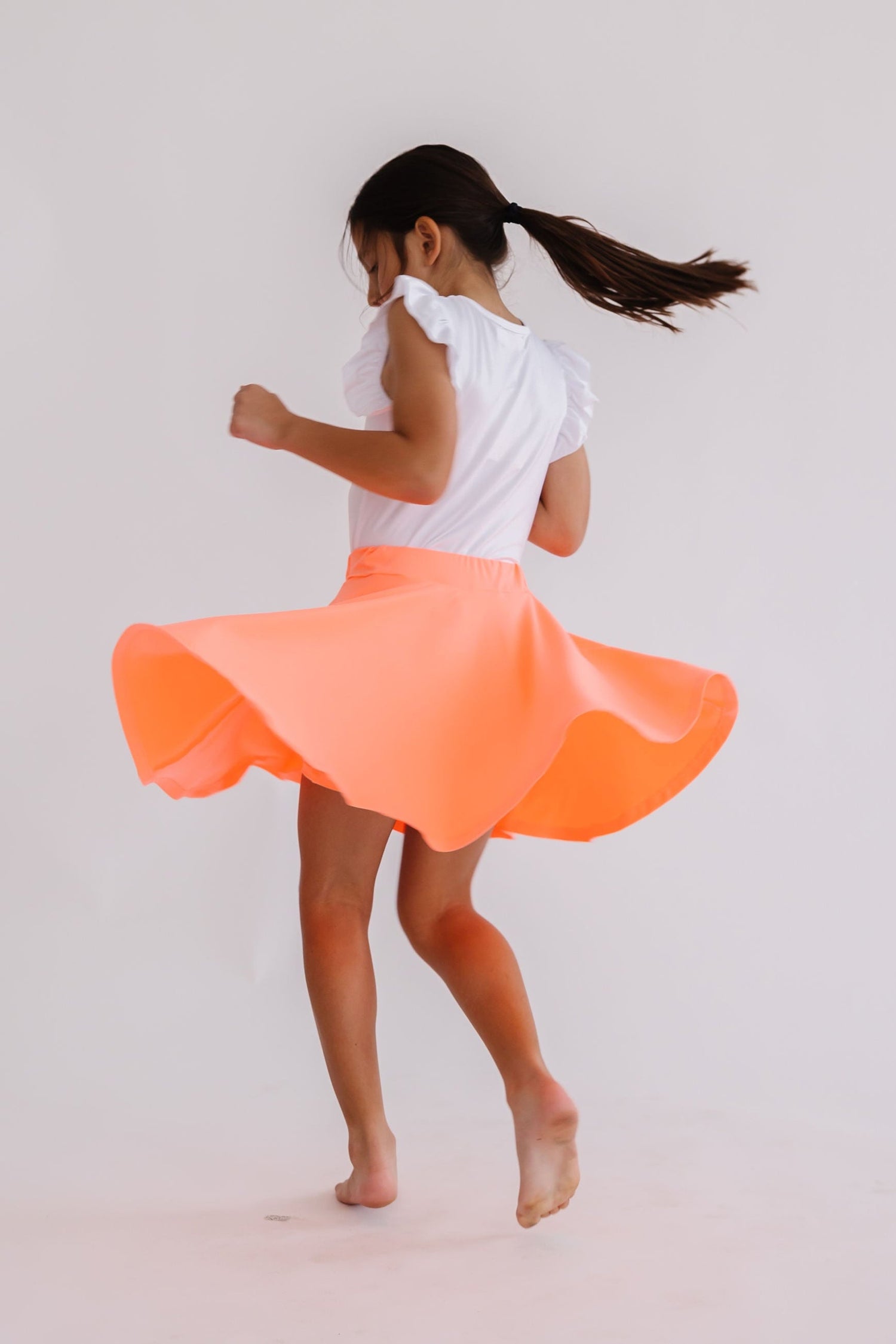 Neon Coral Twirl Skort - Image 2