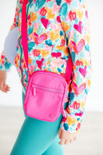 Neon Pink Crossbody Bag - Image 3