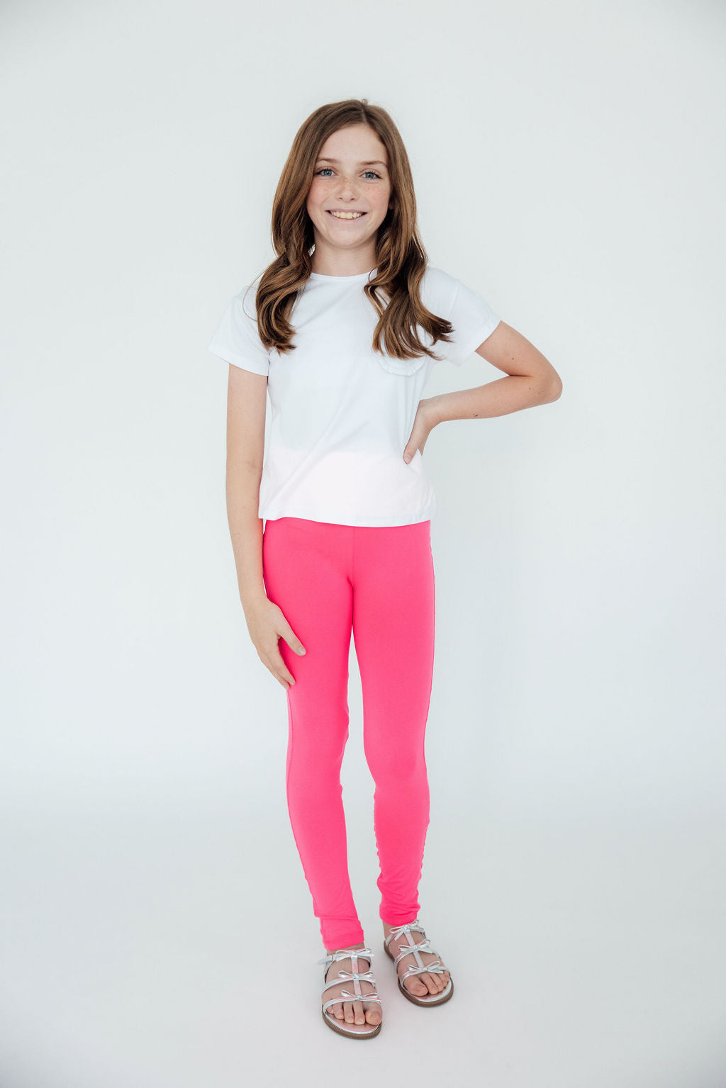 Neon Pink Leggings - Image 2