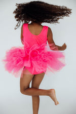 Neon Pink Tank Tutu Leotard - Image 2