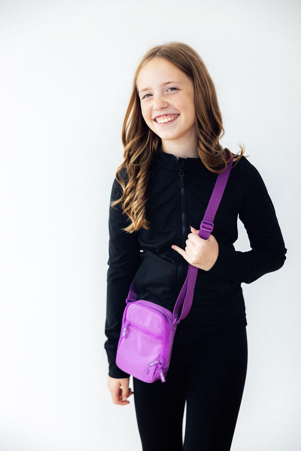 Neon Purple Crossbody Bag - Image 3