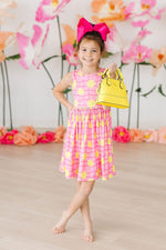 Neon Yellow Glitter Girl's Crossbody Purse - Image 6
