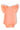 Neon Coral S/S Flutter Bodysuit