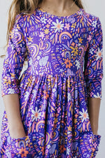 No Bad Days 3/4 Sleeve Pocket Twirl Dress - Image 2