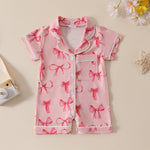 Printed Fashion Personalized Girls' Bow Jumpsuit - Cindi Book