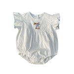 Baby Summer New Baby Girl Bunny Embroidery Bottom-covering Rompers - Cindi Book