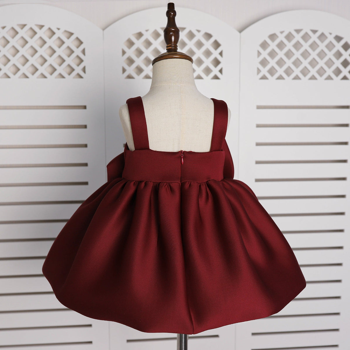 Girls' Oblique Shoulder Flower Mesh Bubble Skirt - Cindi Book