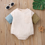 Newborn Solid Color Fashion One-piece Toddler Jumpsuit - Cindi Book