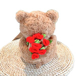 Rose Bouquet Bear Doll Plush Toy - Cindi Book