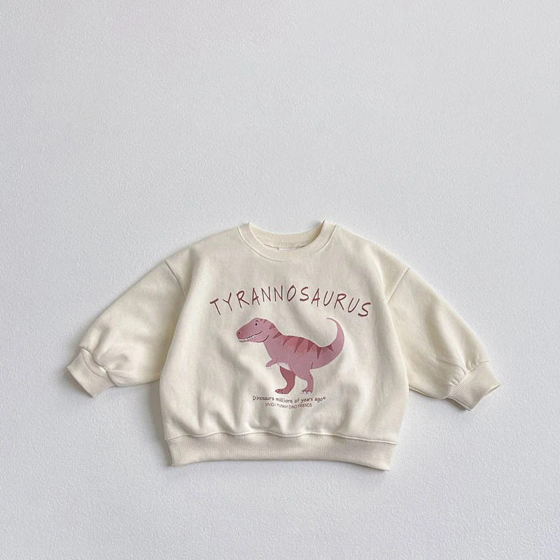 Children's Ins Korean Cartoon Dinosaur Sweatshirt - Cindi Book