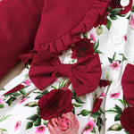 Girls Fashion Casual Floral Long Sleeve Dress - Cindi Book