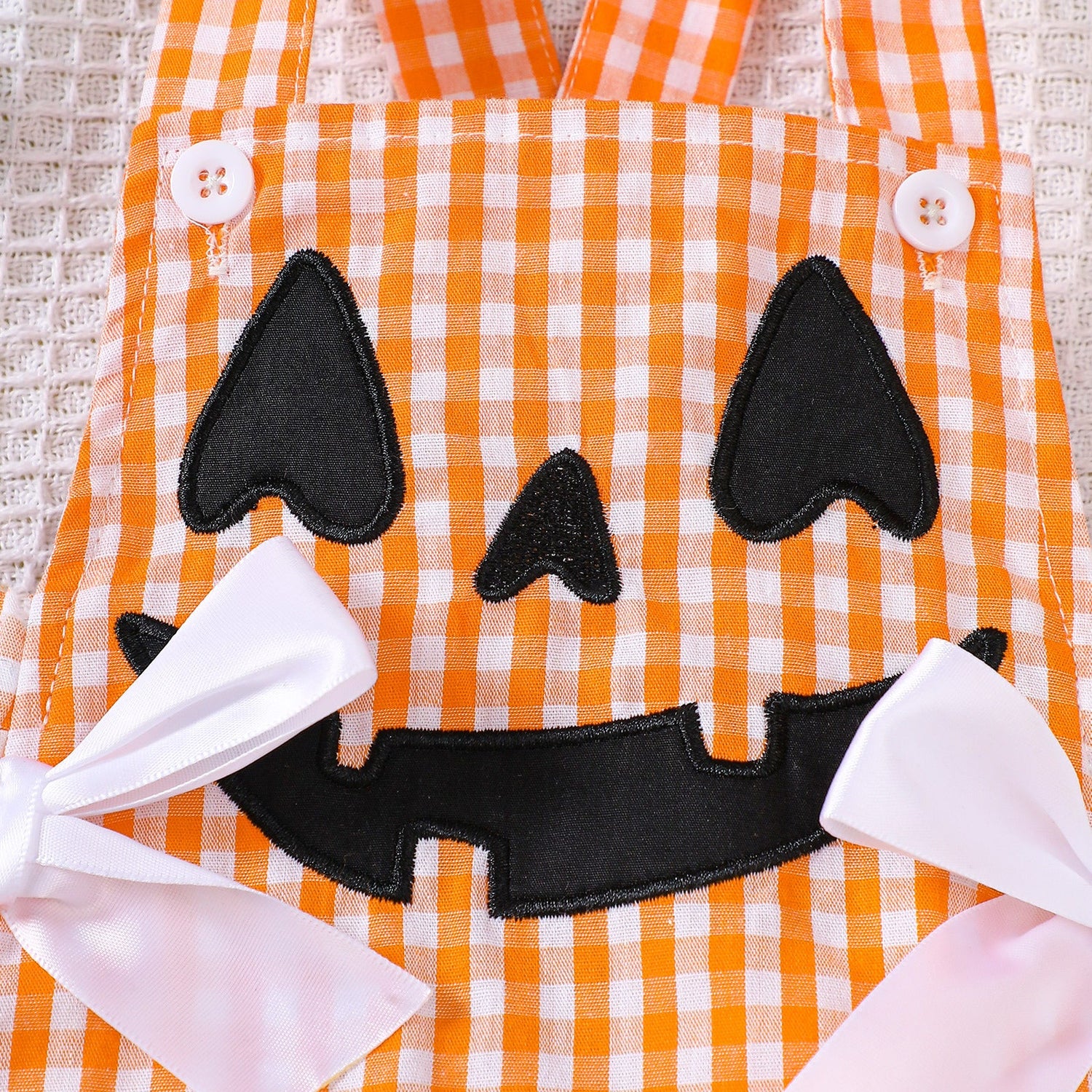 Bow Plaid Halloween Baby Girls Clothing
