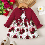 Girls Fashion Casual Floral Long Sleeve Dress - Cindi Book