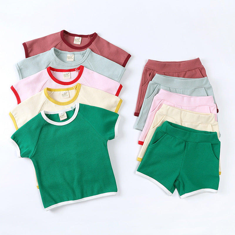 Summer Soft Short Sleeve Shorts Suit - Cindi Book