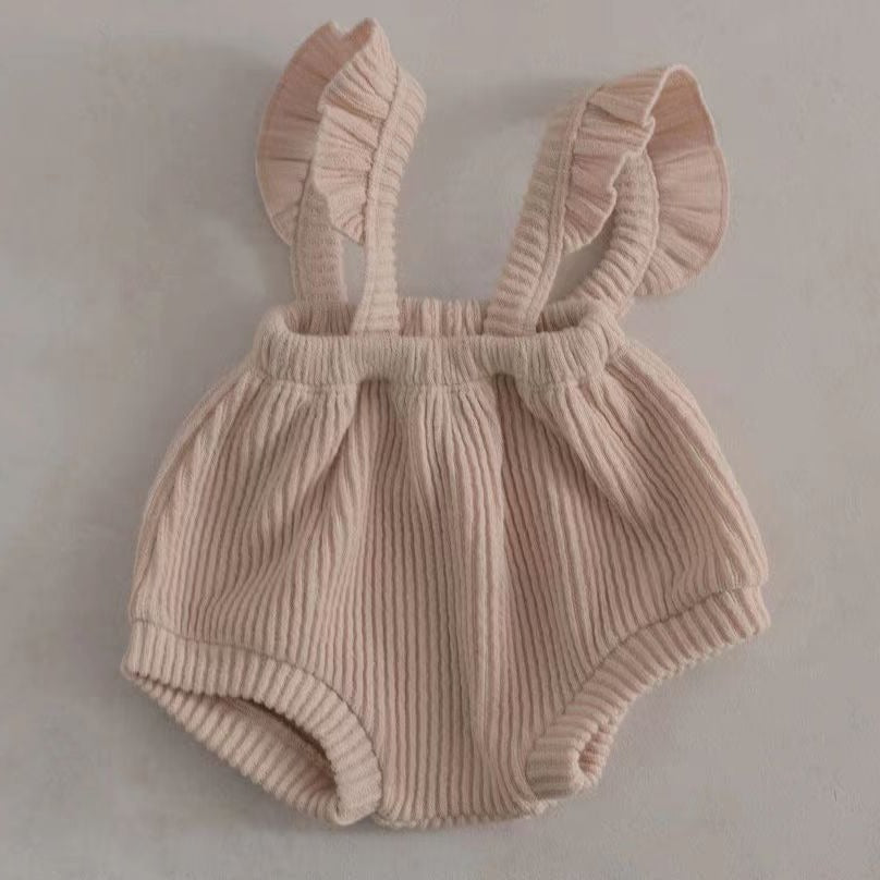 Newborn Lace Overalls Infant Toddler Triangle Shorts - Cindi Book