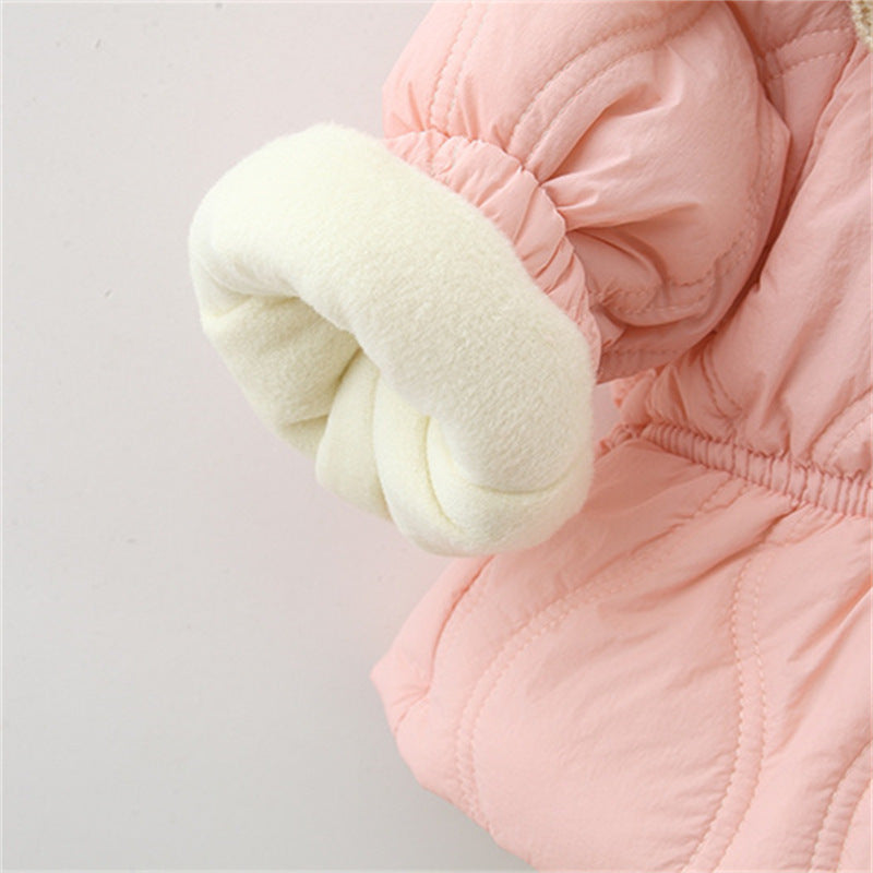 Winter Thick Cotton-padded Coat Girl Thermal Children's Clothing Top - Cindi Book
