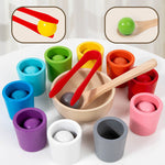 Children's Wooden Color Classification Cup Educational Toys - Cindi Book
