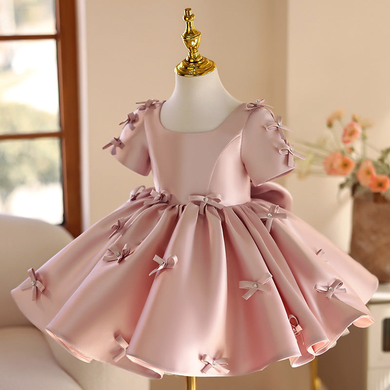 Little Girl Birthday Full-year Evening Dress - Cindi Book