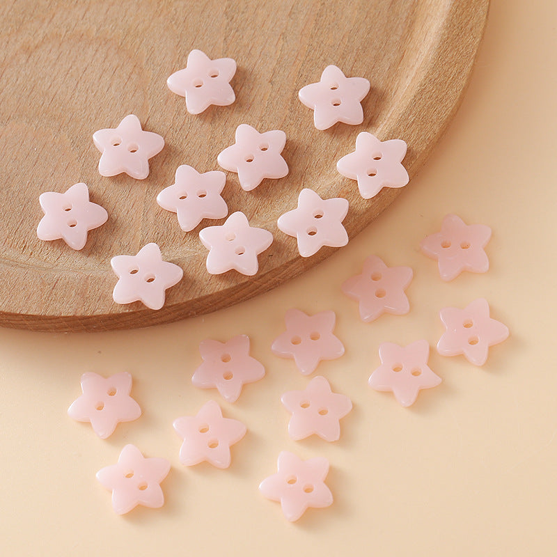 Cute Colorful Five-pointed Star Buttons - Cindi Book