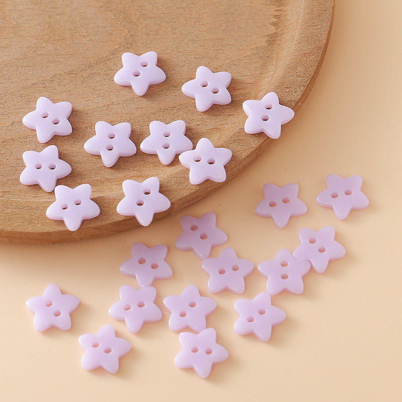 Cute Colorful Five-pointed Star Buttons - Cindi Book