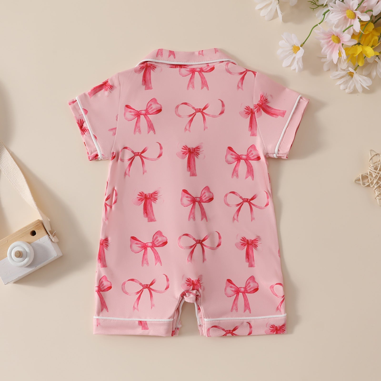 Printed Fashion Personalized Girls' Bow Jumpsuit - Cindi Book