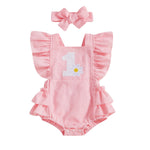 Girls' Fashion Little Daisy Printed Romper - Cindi Book