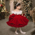 Christmas Princess Dress Children Autumn Long Sleeve Retro - Cindi Book
