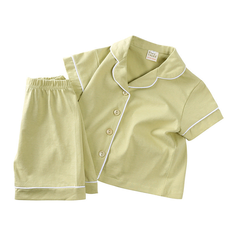 Casual Summer Children's Pure Cotton Soft Pajamas Suit - Cindi Book